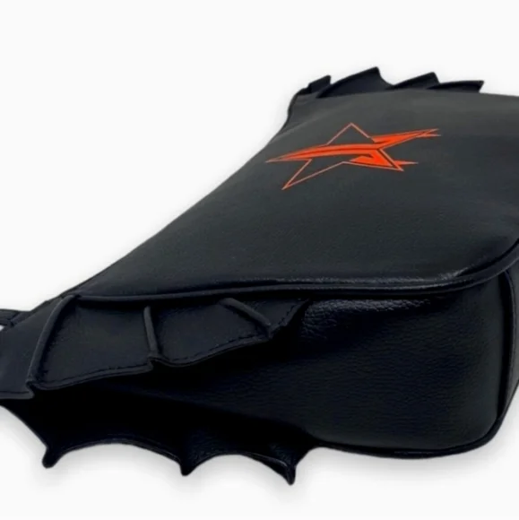 Jeffree Star BlK Bat Wing Full Zipper Handbag/Makeup Bag HALLOWEEN Ret. … - Picture 3 of 5